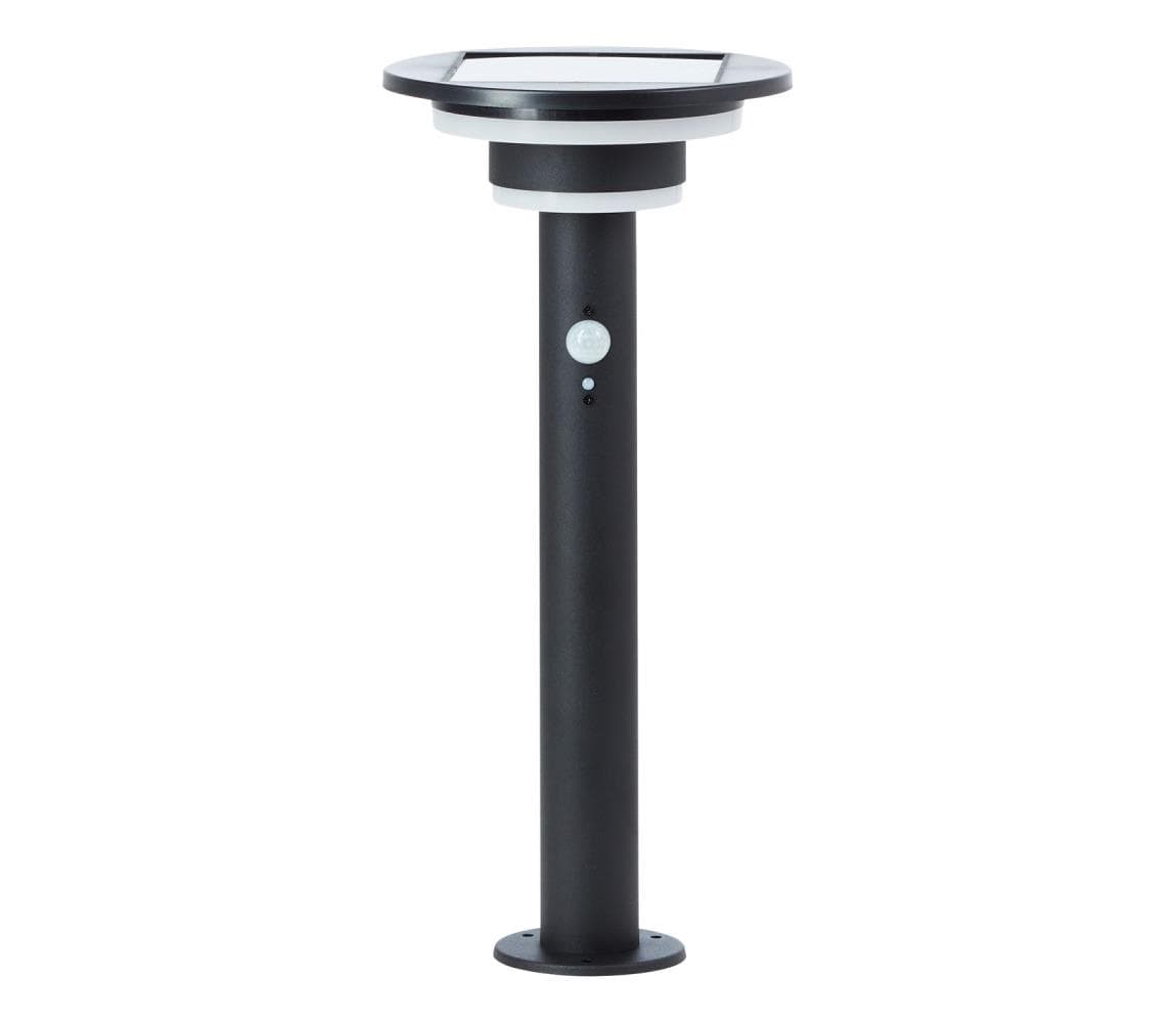 Brilliant - LED Solárna lampa so senzorom GARVINA LED/3W/3,7V 45 cm IP44 čierna G40406/06