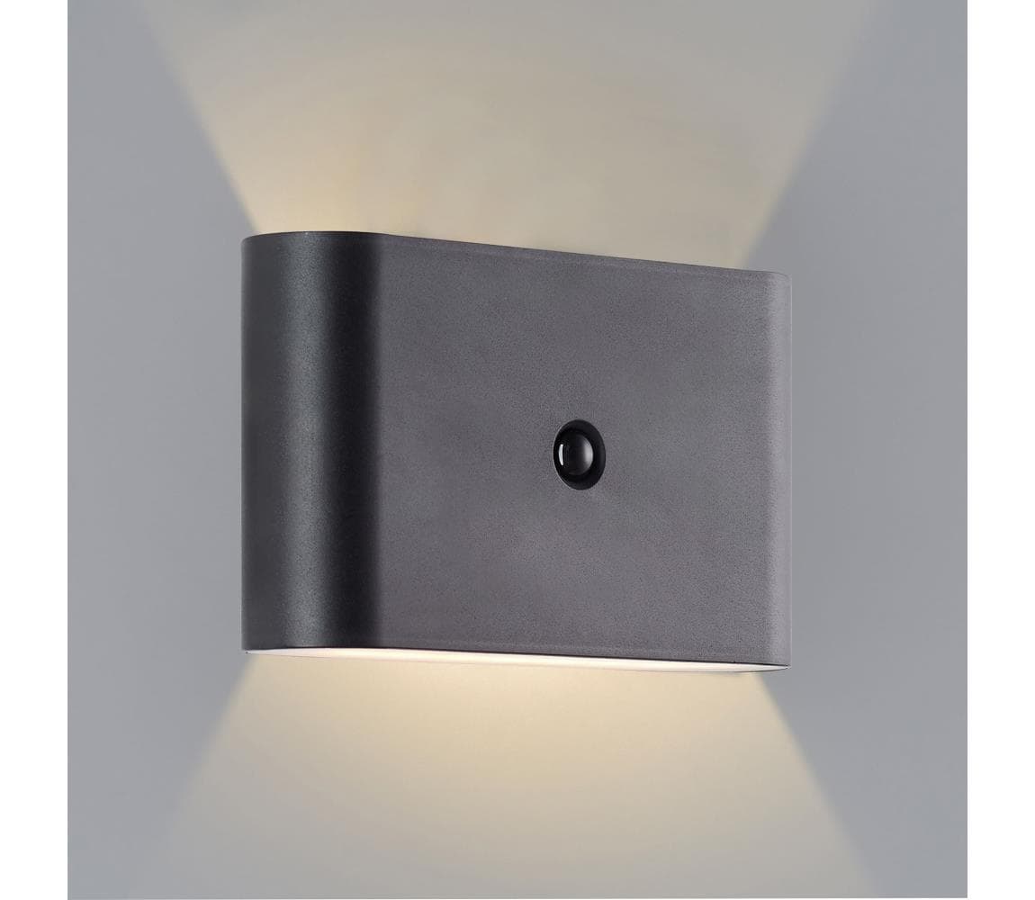 Brilliant - LED vonkajšie nabíjacie nástenné svietidlo so senzorom XINO LED/3W/5 G80605/06