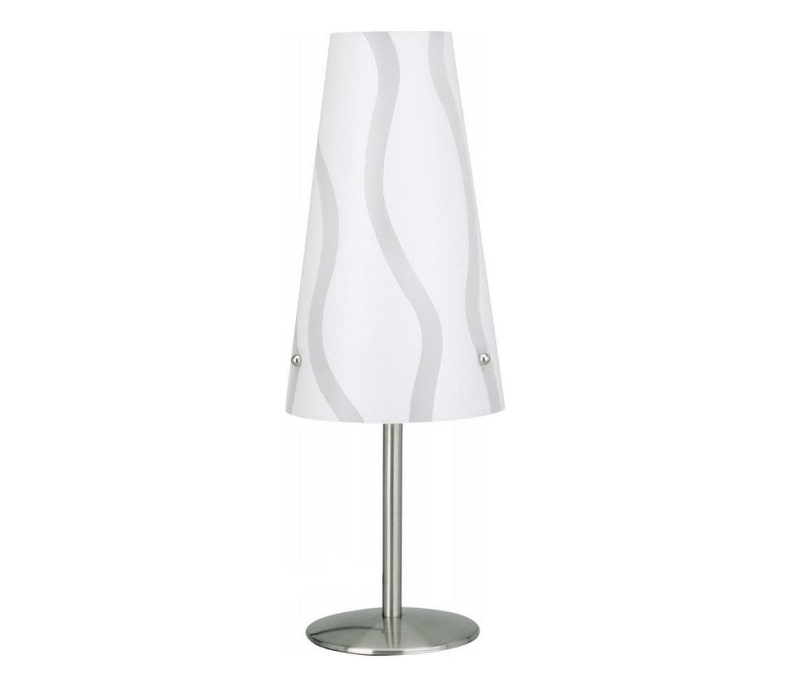 Brilliant - Stolná lampa ISI 1xE14/40W/230V biela/šedá/lesklý chróm 02747/05
