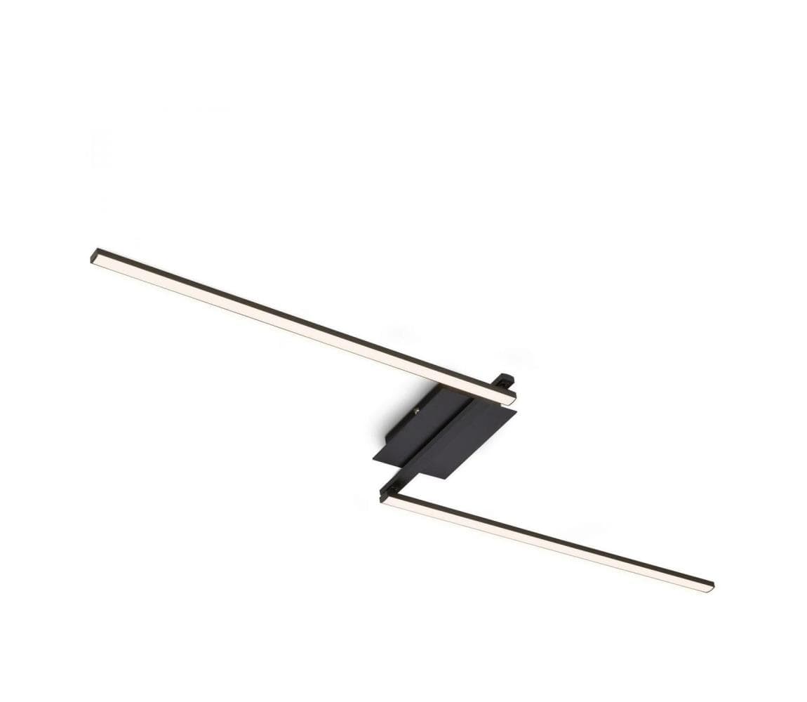 Brilo 3500-015 - LED Prisadený luster STAFF 2xLED/6W/230V čierna 3500-015