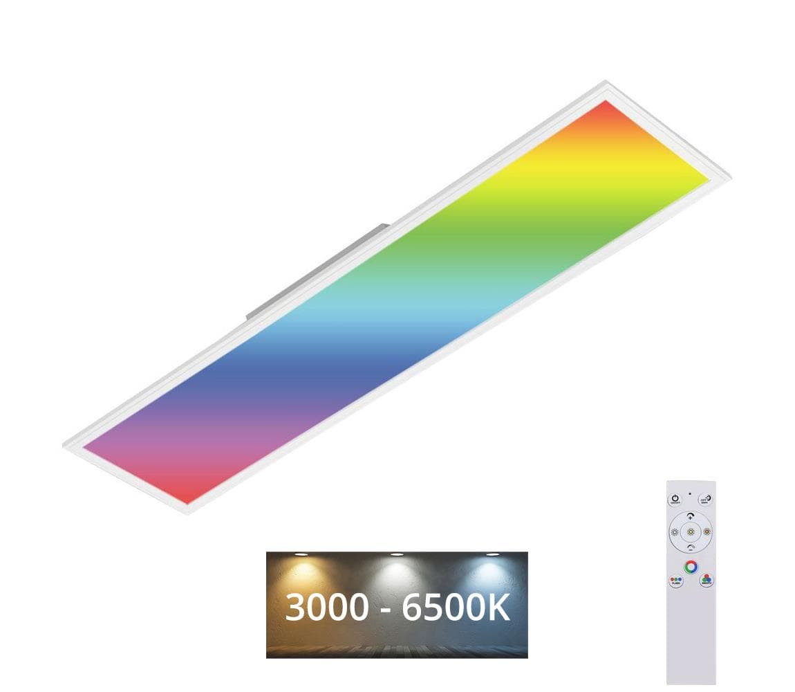 Brilo - LED RGBW Stmievateľné stropné svietidlo SLIM LED/40W/230V + DO 7154-016