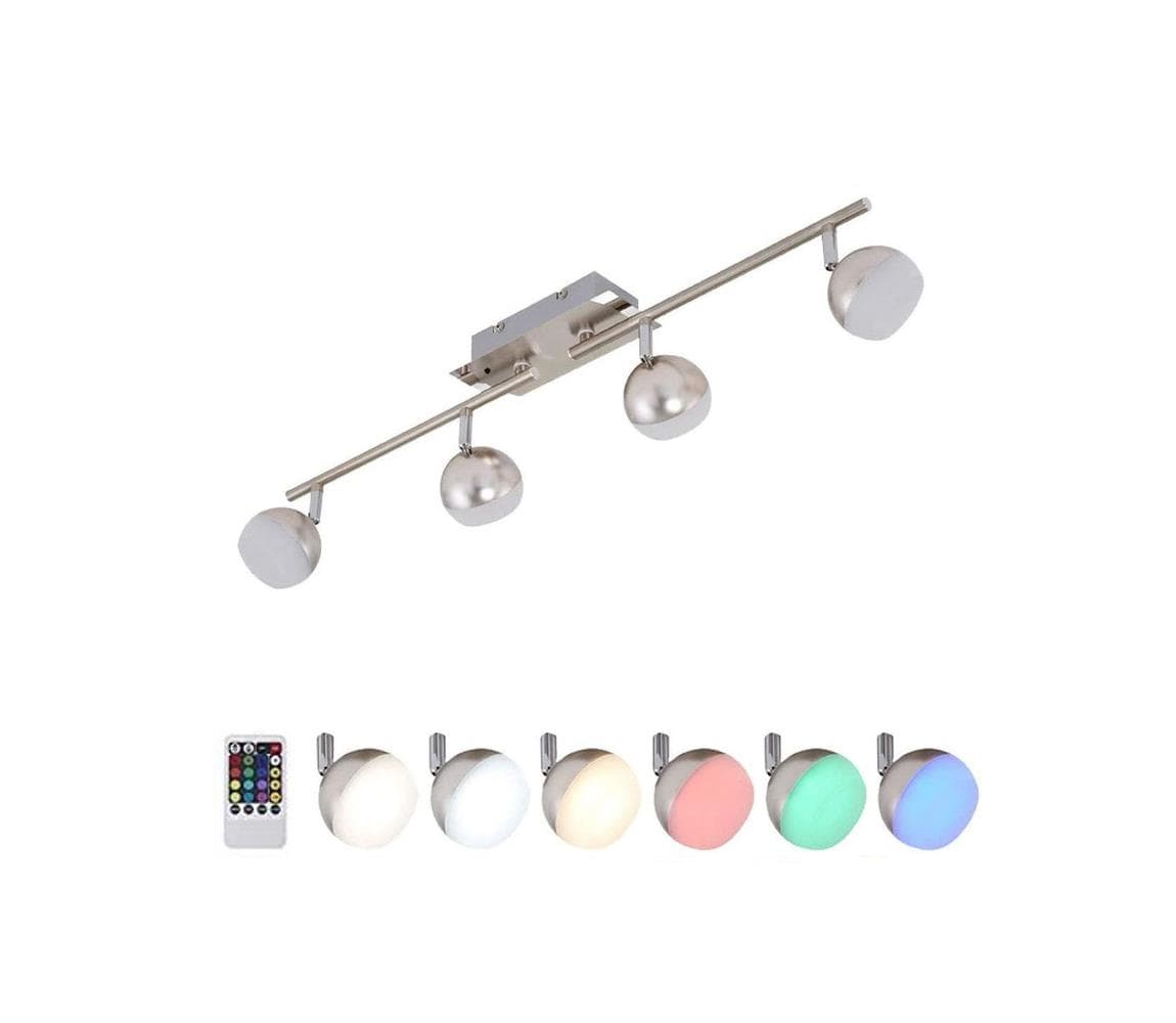 Briloner 2040-042 - LED RGB Stmievateľné svietidlo BAFFLE 4xLED/3,3W/230V + DO 2040-042