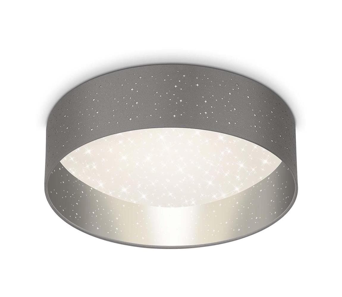 Briloner 3882-014 - LED Stropné svietidlo MAILA STARRY LED/18W/230V šedá/strieborná 3882-014