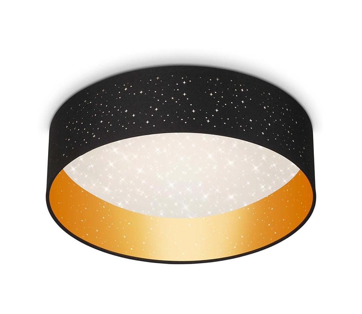 Briloner 3882-015 - LED Stropné svietidlo MAILA STARRY LED/18W/230V čierna/zlatá 3882-015