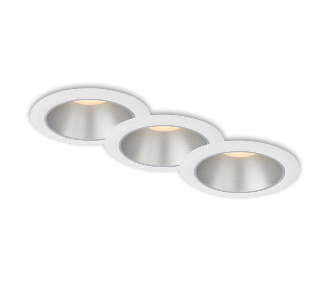 Briloner 7041-036 - SADA 3x LED Kúpeľňové podh. svietidlo LED/4,9W/230V biela 7041-036
