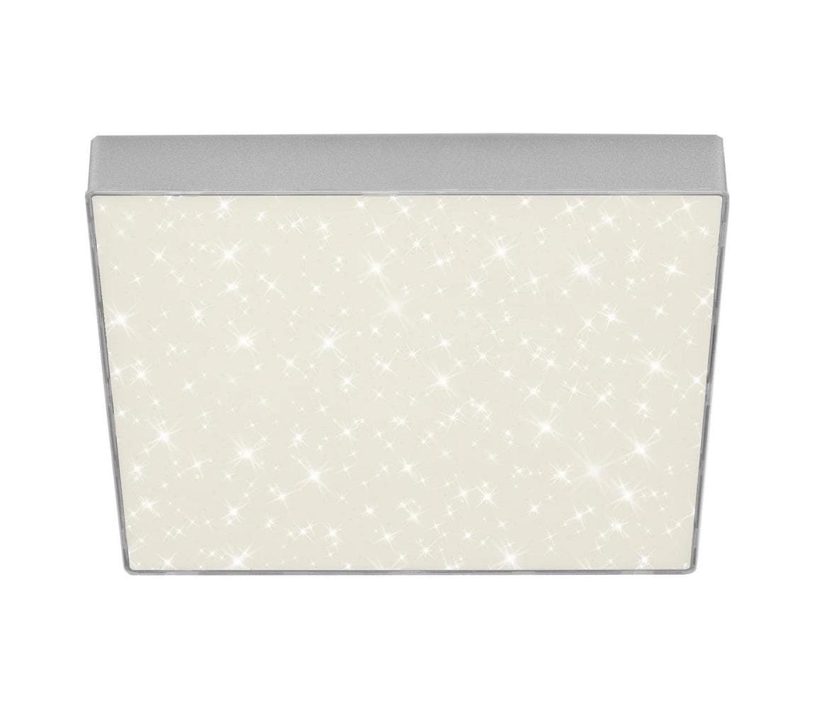 Briloner 7078-414 - LED Stropné svietidlo STAR SKY LED/21W/230V 28x28 cm strieborná 7078-414