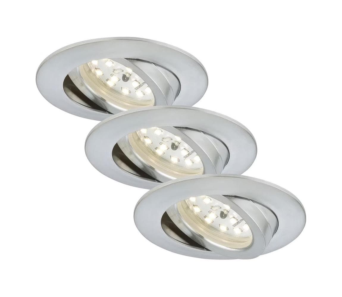 Briloner 7209-039 - SADA 3x LED Kúpeľňové podhľadové svietidlo ATTACH LED/5W/230V IP23 7209-039