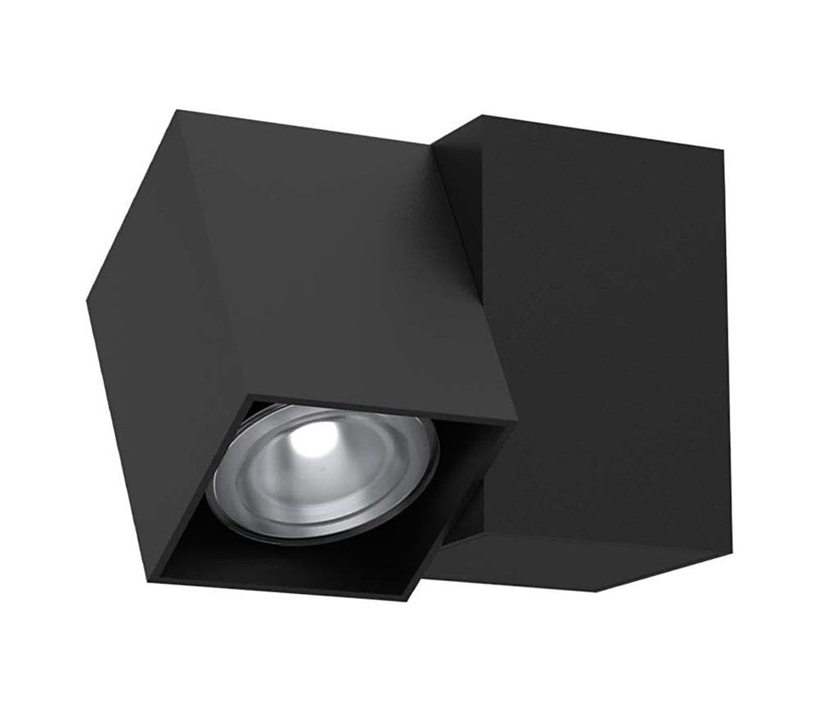 - Brosline 2292 - Nástenné bodové svietidlo CUBE 1xGU10/10W/230V čierna 2292