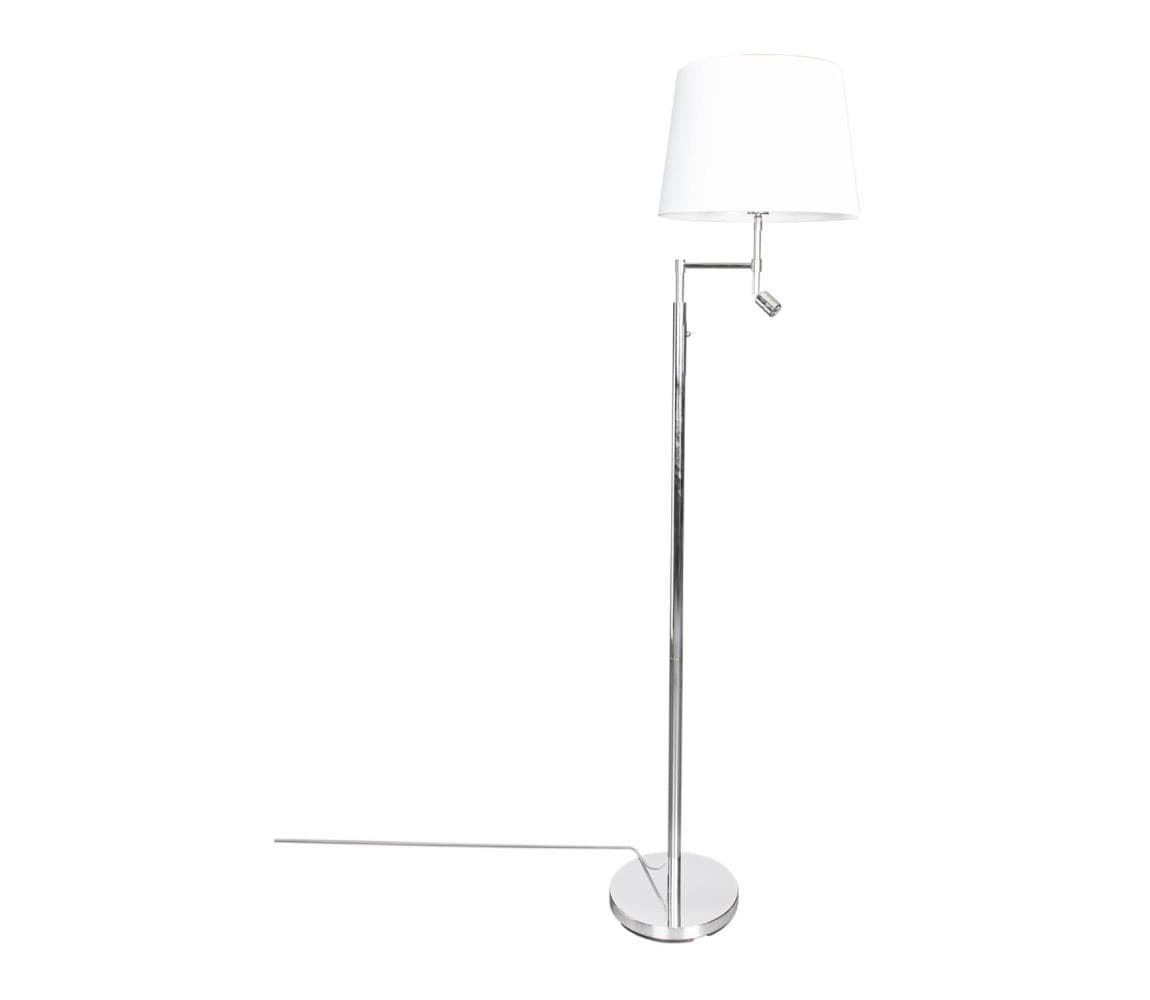ByRydens 1988780-5000-LED Stojacia lampa ORLANDO 1xE27/5W/230V+LED/3W biela/chró 1988780-5000