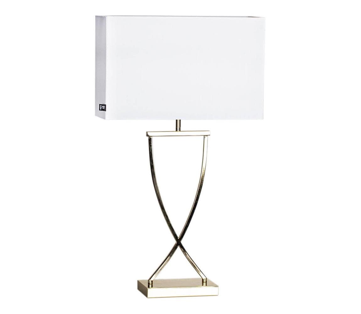 ByRydens 2829620-5000 - Stolná lampa OMEGA 1xE27/5W/230V biela/mosadz 2829620-5000