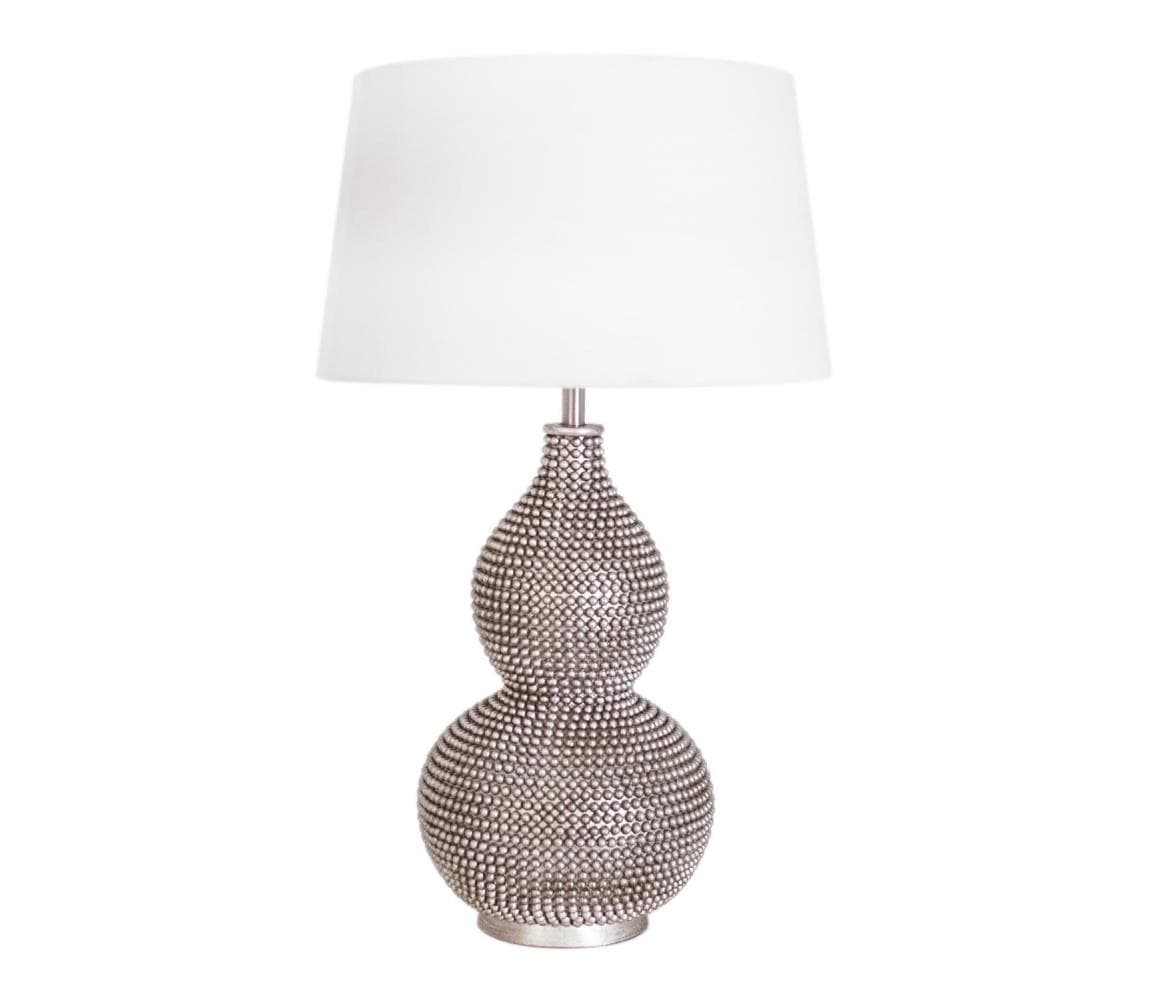 ByRydens 4001840-6508 - Stolová lampa LOFTY 1xE27/5W/230V biela/strieborná 4001840-6508