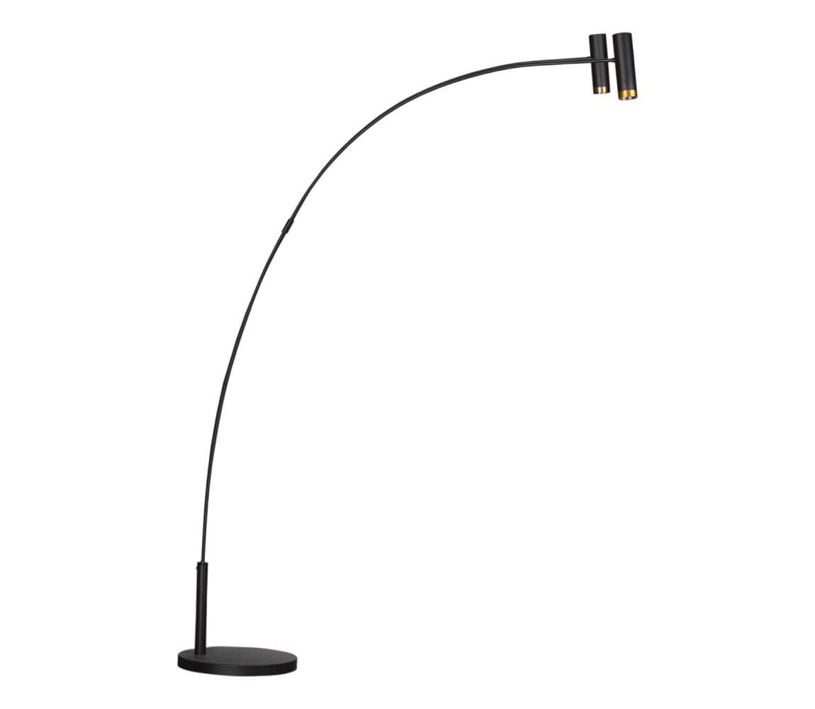 ByRydens 4100920-4002 - Stojacia lampa PULS 2xGU10/5W/230V čierna 4100920-4002