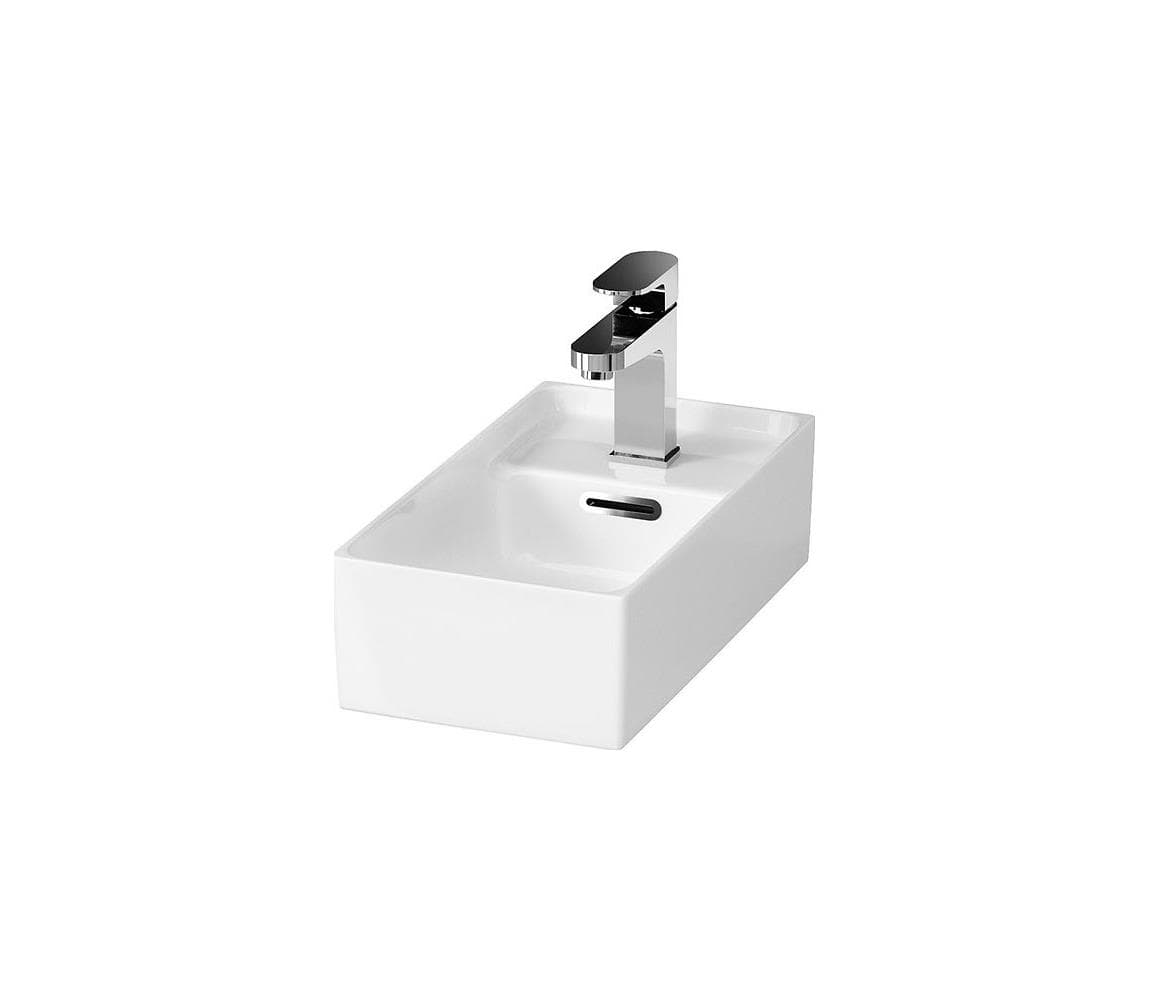 Cersanit K114-004 CREA umývadlo na dosku 22x40 cm keramika lesklá biela K114-004
