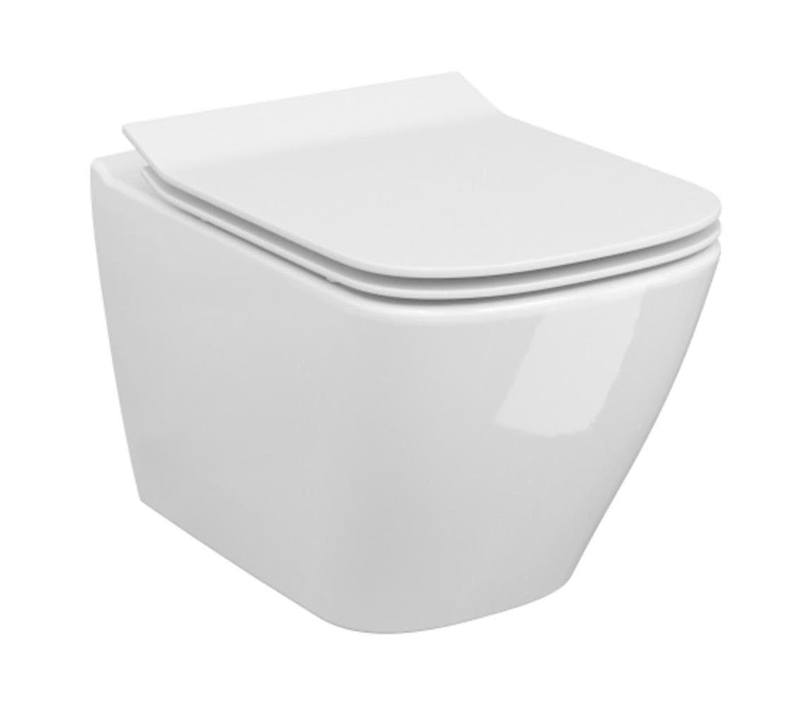 Cersanit S701-405-ECO - Závesné WC s WC sedátkom CITY keramika/biela S701-405-ECO