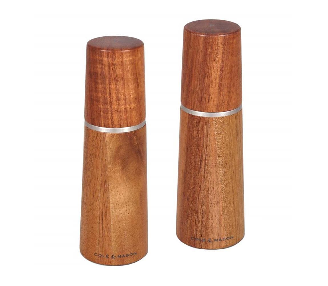 Cole&Mason - Sada mlynčekov na soľ a korenie MARLOW akácia 2 ks 18,5 cm H322225