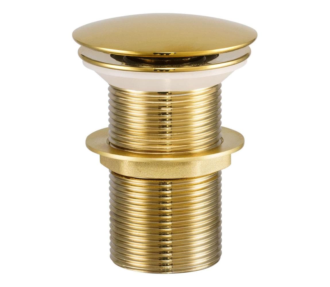 COMAD CLICK-CLACK T201G-3 - Umývadlový výpust CLICK-CLACK pr. 7 cm lesklá zlatá CLICK-CLACK T201G-3