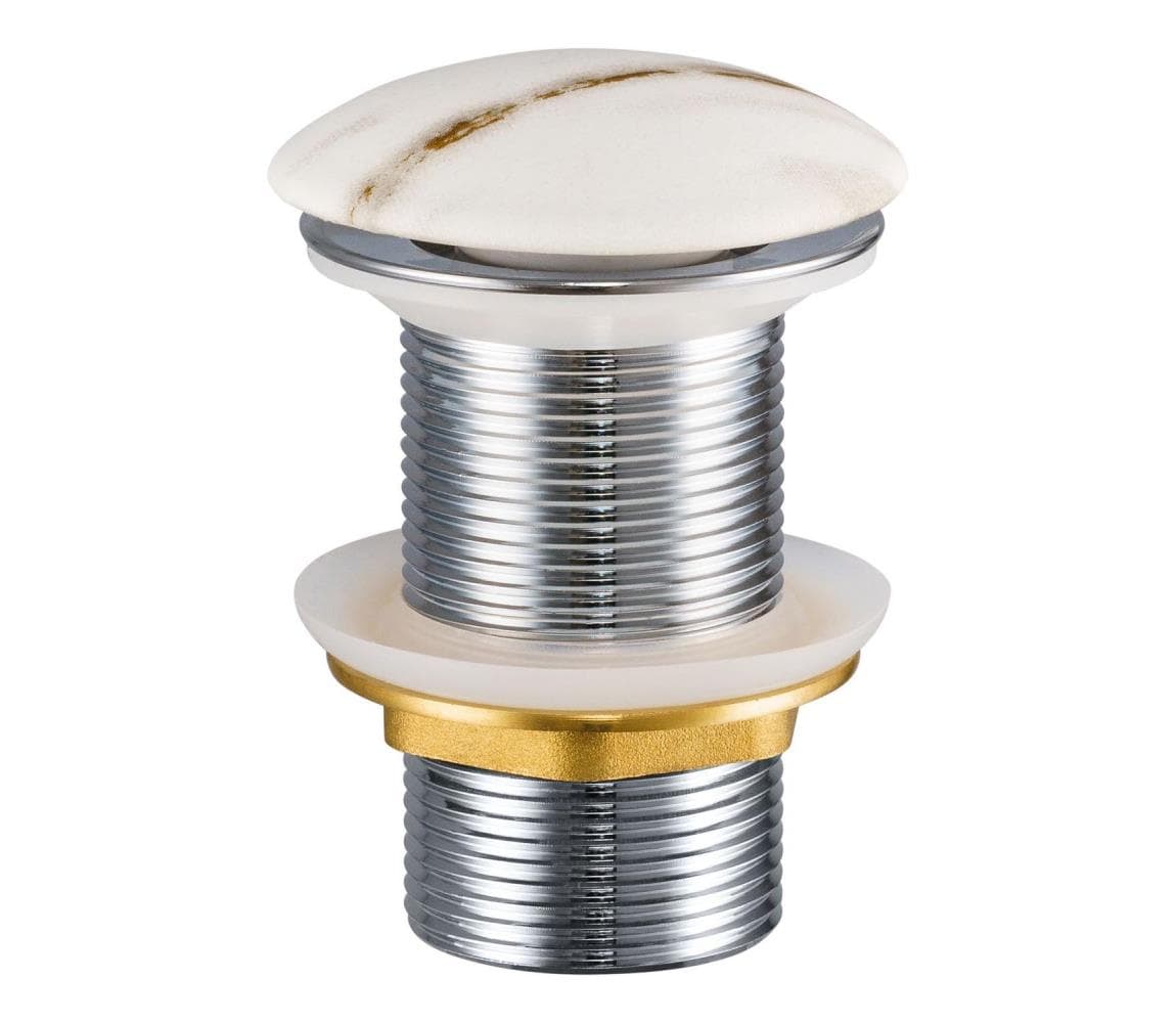 COMAD CLICK-CLACK T201M-W3-3 - Umývadlový výpust CLICK-CLACK pr. 7 cm matná biela CLICK-CLACK T201M-W3-3