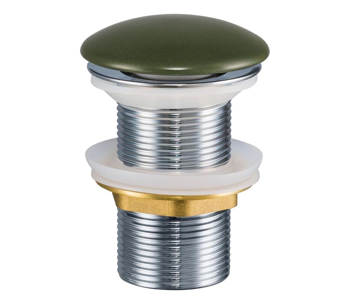 COMAD CLICK-CLACK T201MFG-3- Umývadlový výpust CLICK-CLACK pr. 7 cm matná zelená CLICK-CLACK T201MFG-3