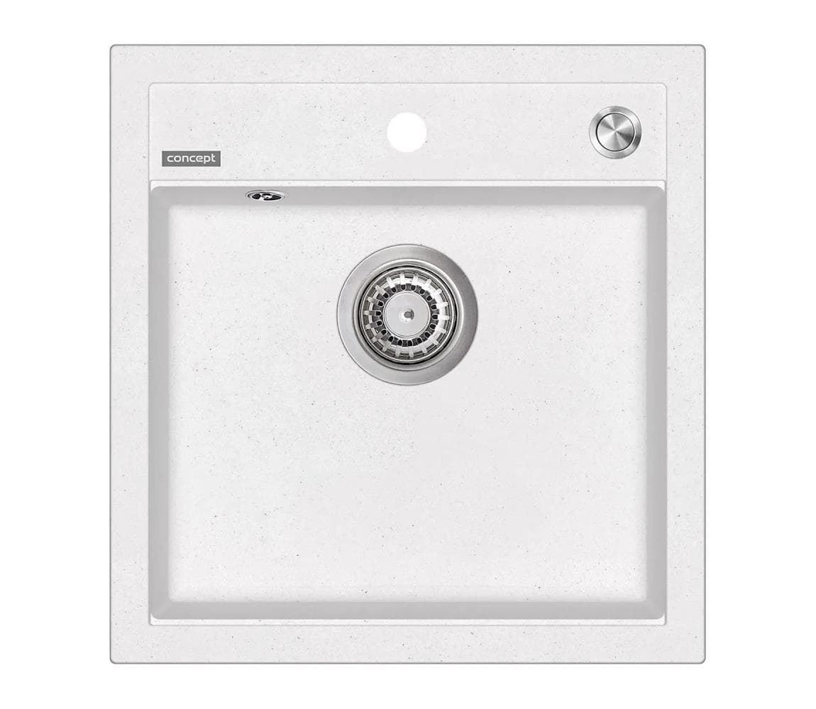 Concept DG00C50WH - Kuchynský drez CUBIS 49x51 cm granit/biela DG00C50WH