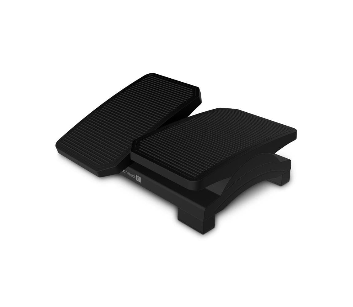 CONNECT IT CFH-4100-BK - Polohovateľná podložka pod nohy čierna CFH-4100-BK