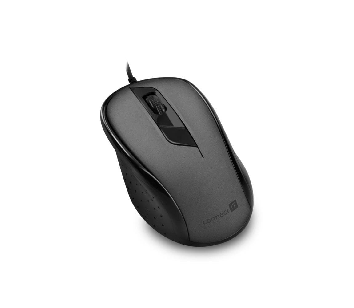 CONNECT IT CMO-1200-GY - Káblová myš 1000 DPI čierna/šedá CMO-1200-GY