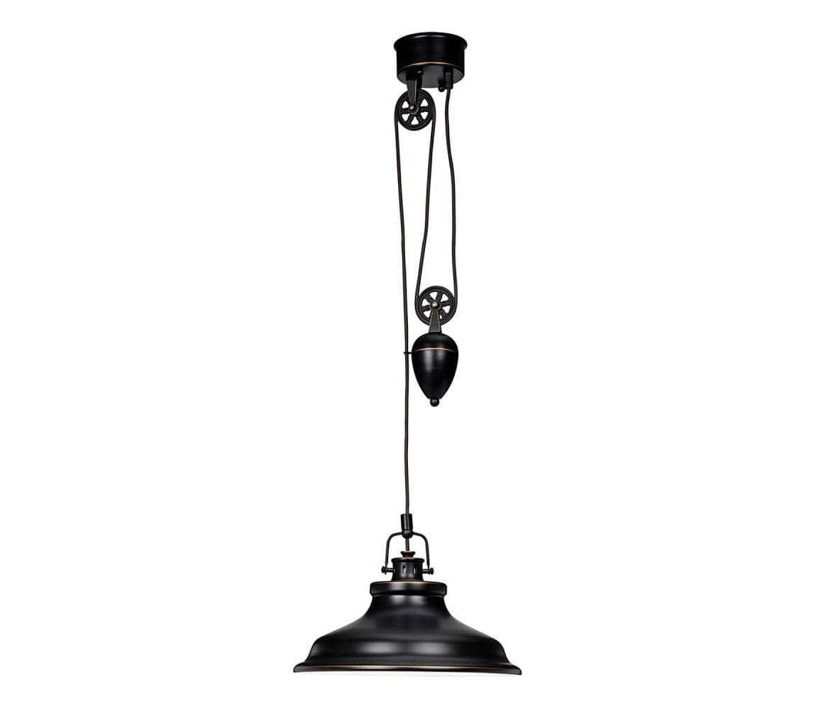 Cottex T9091HA - Závesný luster NEW HAVEN na lankách 1xE27/60W/230V T9091HA