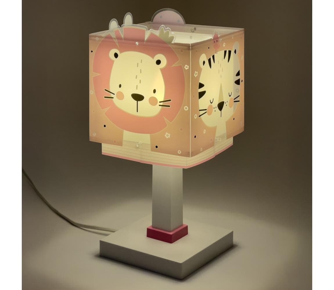 Dalber 63111NS - LED detská lampička BABY JUNGLE 1xG4/4W/230V ružová 63111NS