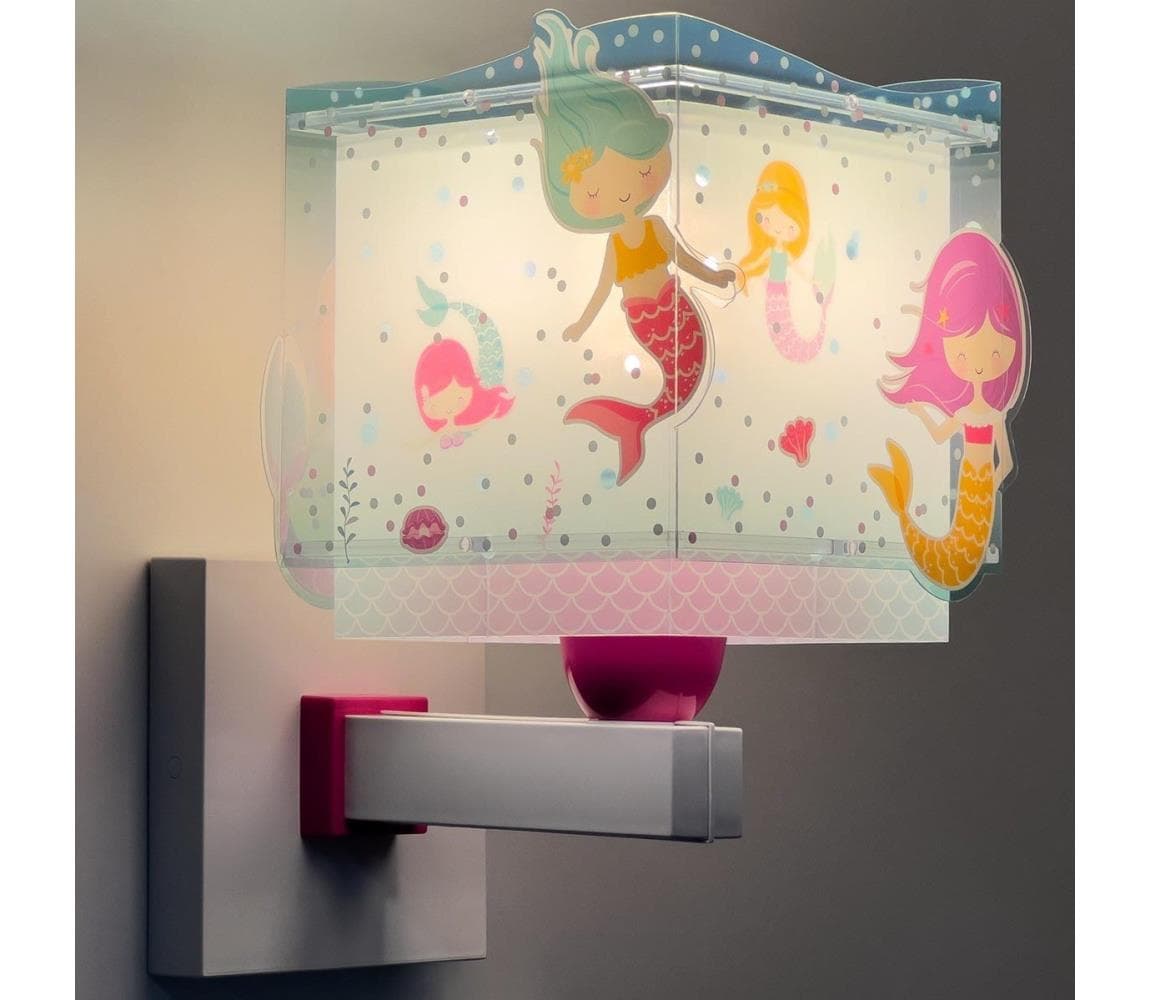 Dalber 63449 - Detské nástenné svietidlo MERMAIDS 1xE27/60W/230V 63449