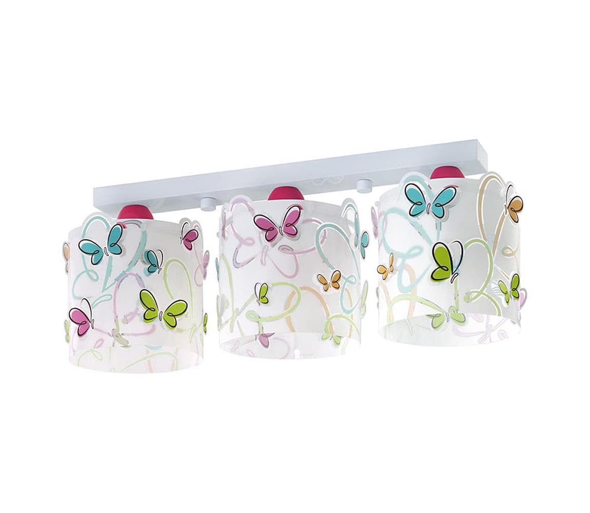 Dalber D-62143 - Detské stropné svietidlo BUTTERFLY 3xE27/60W/230V 62143