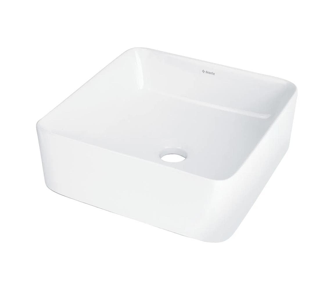 Deante CDJ_6U3S - Umývadlo na dosku JASMIN 34,5x34,5 cm keramika/biela CDJ_6U3S