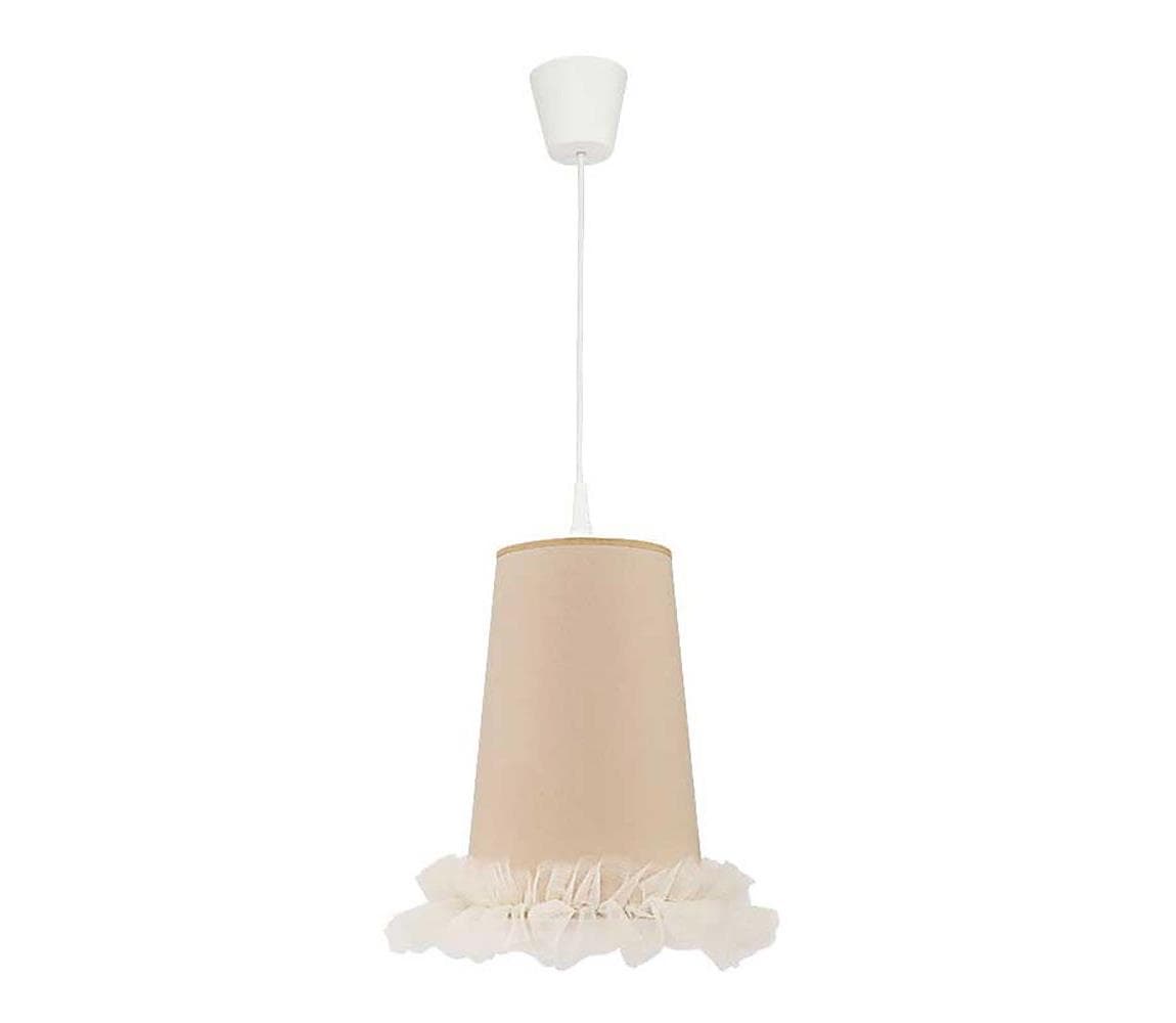 - Detský luster na lanku BALLET 1xE27/40W/230V pr. 21 cm béžová 7226