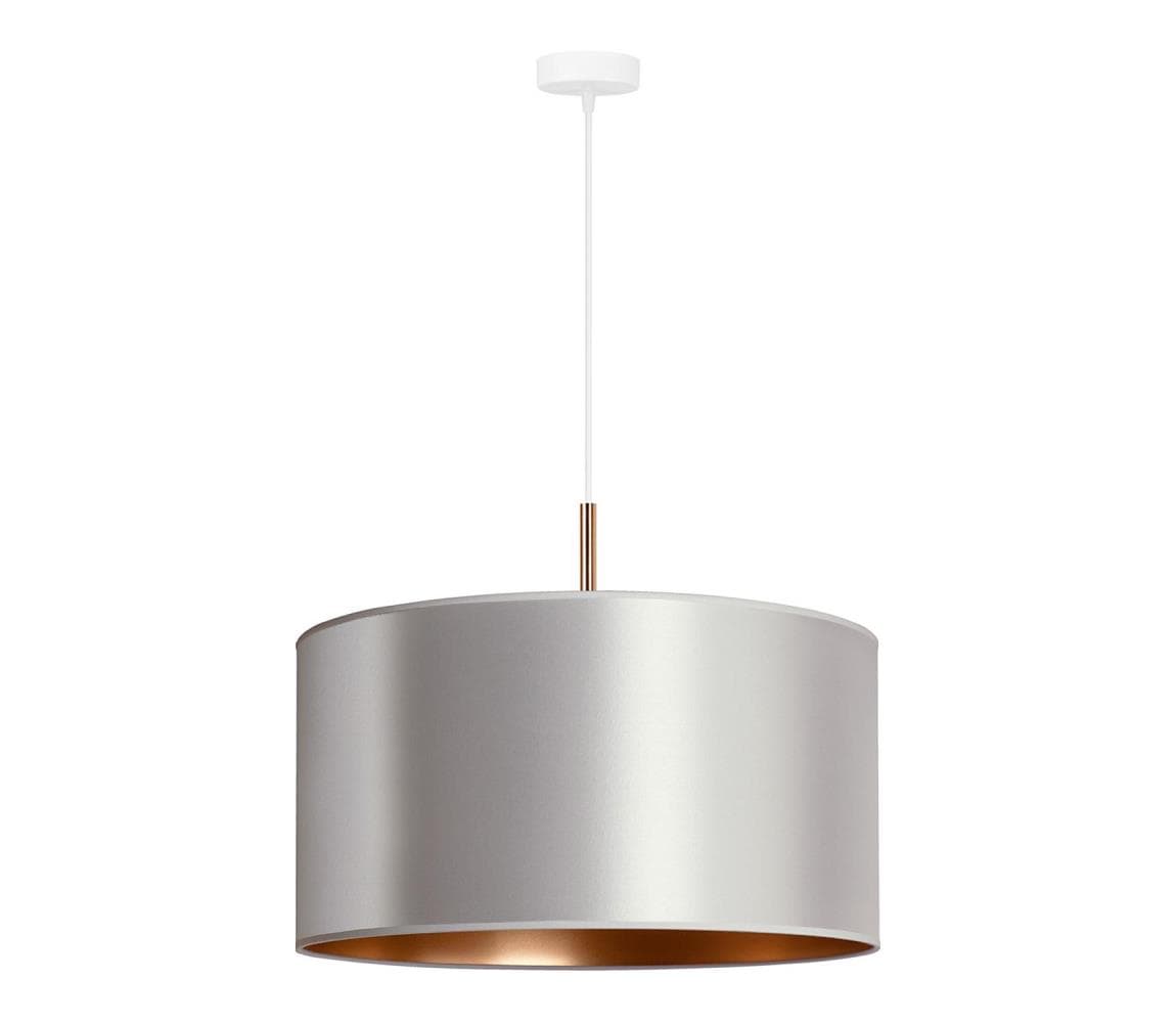 - Luster na lanku CANNES 1xE27/15W/230V pr. 45 cm strieborná/medená 602433