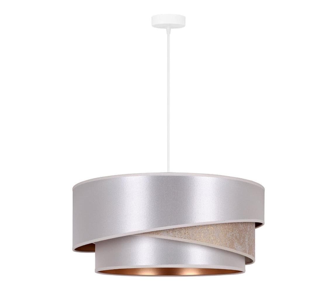 - Luster na lanku KOBO 1xE27/15W/230V pr. 45 cm strieborná/zlatá 600224