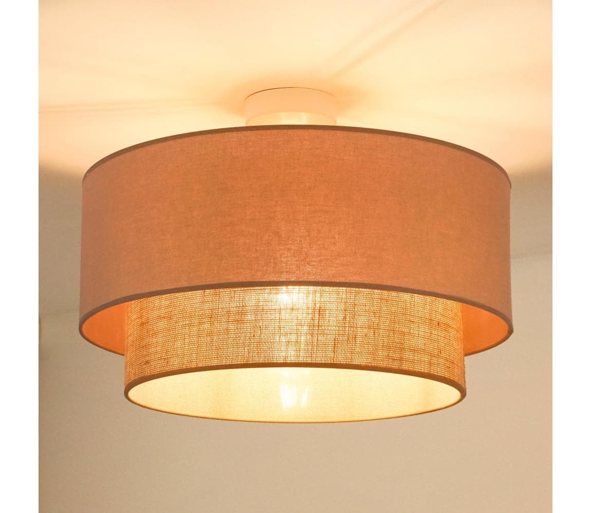- Prisadený luster BOHO 1xE27/15W/230V pr. 45 cm béžová/hnedá 605861
