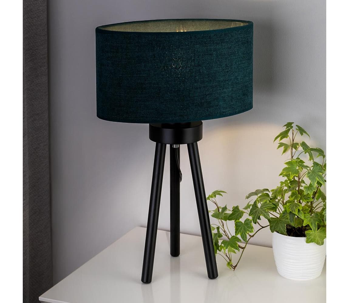 - Stolná lampa OVAL 1xE27/15W/230V pr. 30 cm zelená 603560