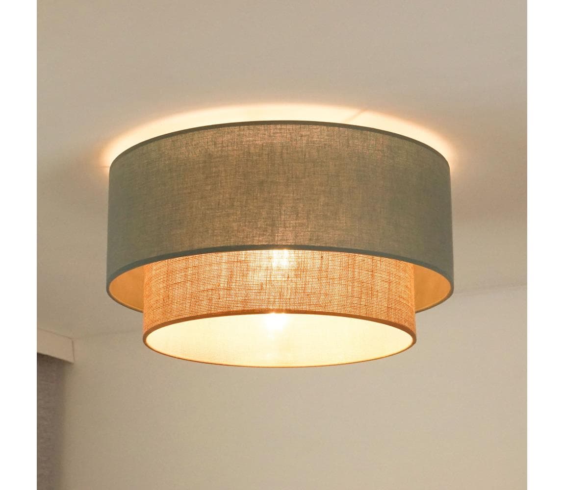 - Stropné svietidlo BOHO 1xE27/15W/230V pr. 45 cm zelená/hnedá 605878