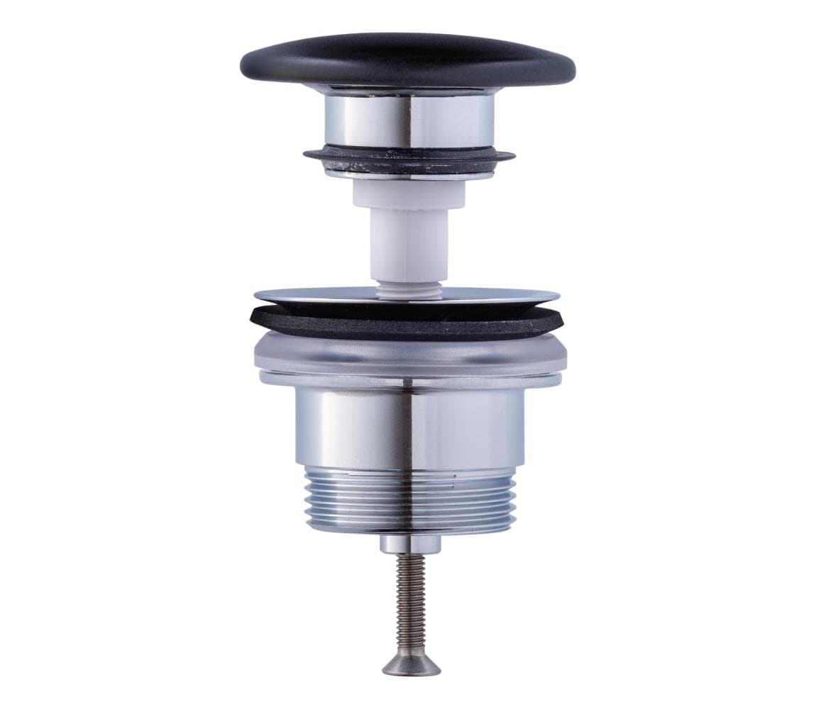 Duravit 50791300 - Umývadlová výpusť PUSH-OPEN priemer 6,5 cm matný antracit 0050791300