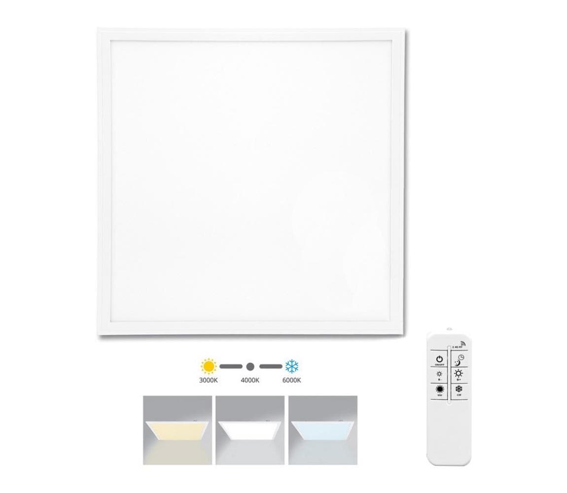 - LED Stmievateľný podhľadový panel ZEUS LED/40W/230V 3000-6000K + DO LED-GPL44-40/BI/CCT