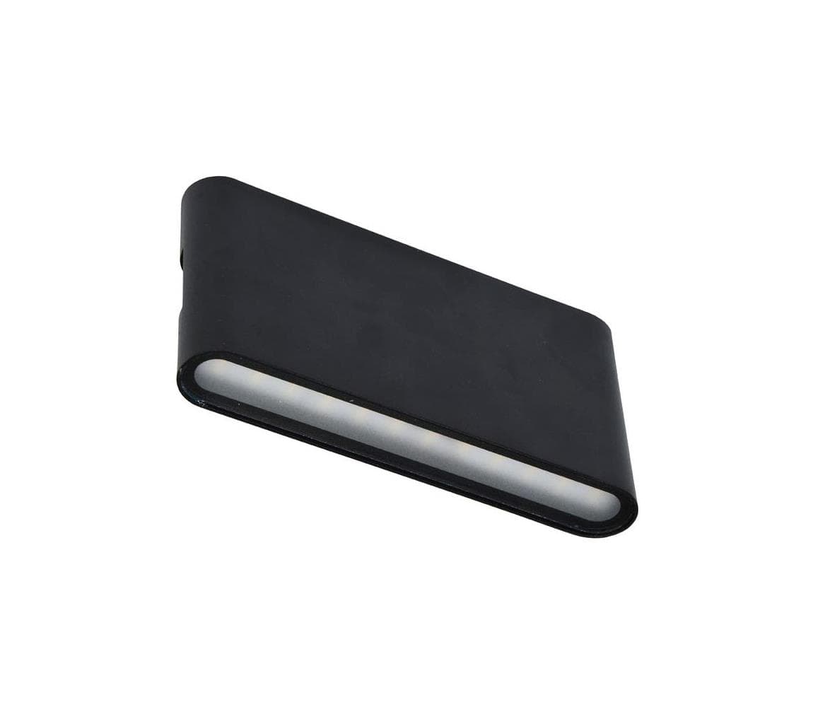 ZFP12-CR - LED Vonkajšie nástenné svietidlo BRICK 2xLED/6W/230V IP65 čierna ZFP12-CR