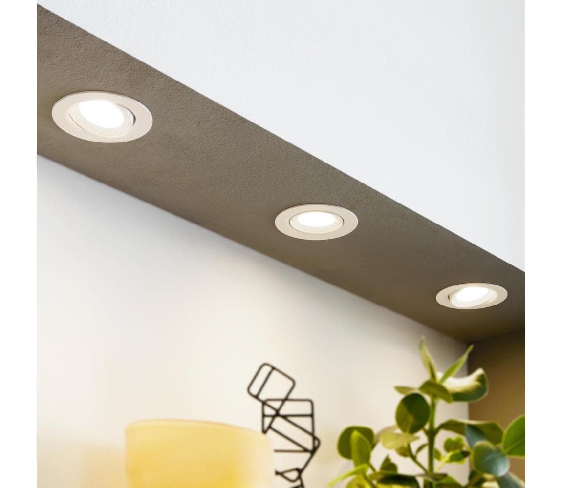 Eglo 32896 - SADA 3× zapustených stropných svietidiel SARTIANO LED/5W/230V 32896