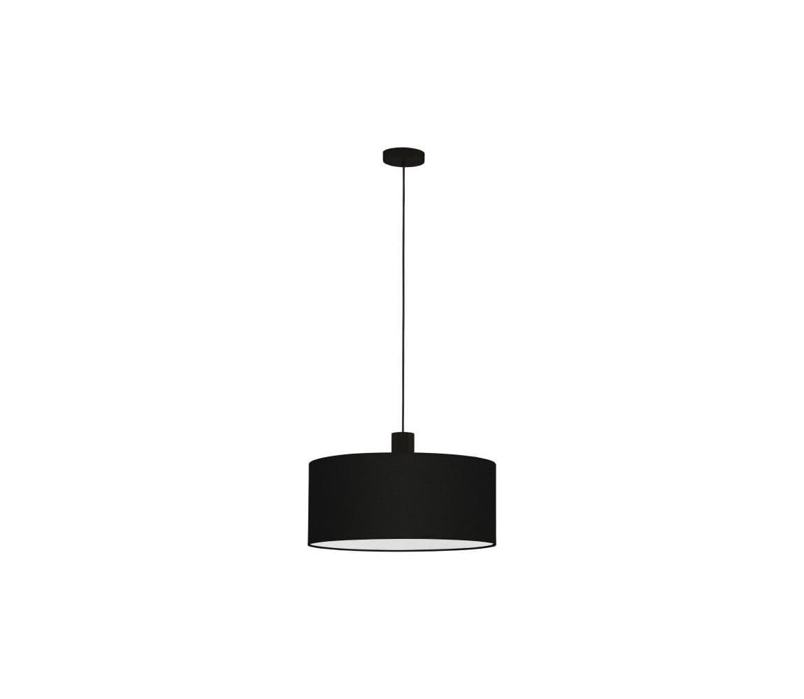 Eglo 33355 - Závesný luster AMANI na lanku 1xE27/60W/230V pr. 53 cm čierna 33355