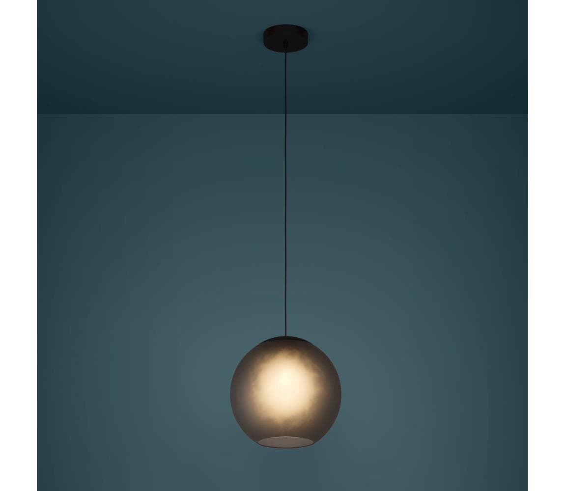 Eglo 390212 - Luster na lanku ARANGONA 1xE27/40W/230V dymová 390212