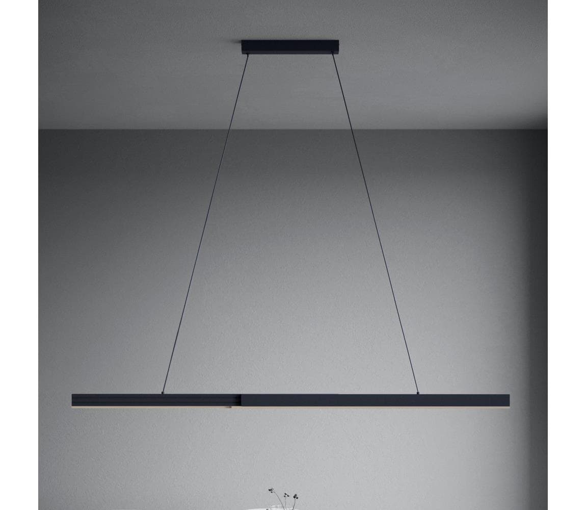 Eglo 390368 - LED Stmievateľný luster na lanku MONTEBUONO LED/20W/230V 3000K čierna 390368