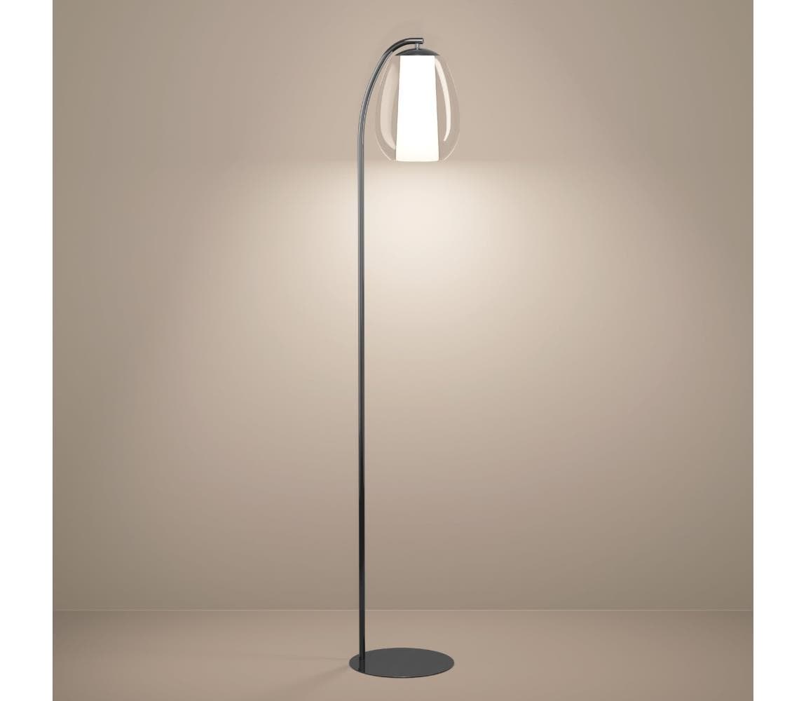 Eglo 390462 - LED Stojacia lampa MENORCA LED/7W/230V + LED/1,6W chróm 390462