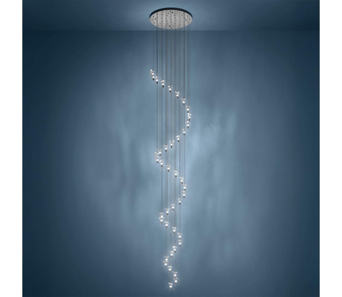 Eglo 390492 - LED luster na lankách COMAREIRA 40xLED/2,1W/230V 2200/3000/4000K chróm 390492