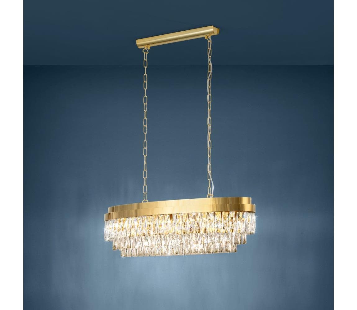 Eglo 39462 - Luster na reťazi VALPARAISO 10xE14/40W/230V zlatá 39462