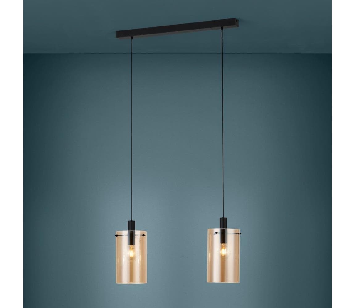 Eglo 39538 - Luster na lanku POLVERARA 2xE27/40W/230V 39538