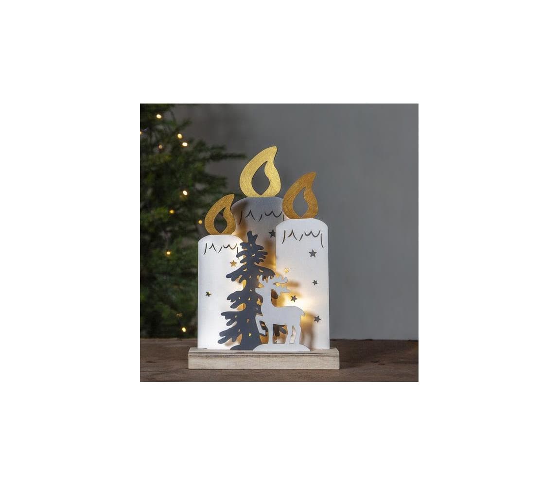 Eglo 411289 - LED Vianočná dekorácia FAUNA 10xLED/0,03W/2xAA 270-79
