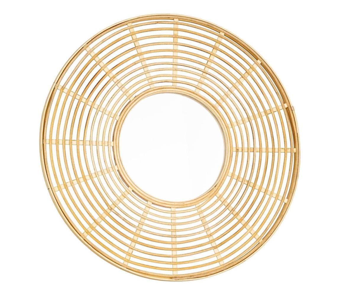 Eglo 425029 - Nástenné zrkadlo MITSUKE pr. 55 cm bambus 425029