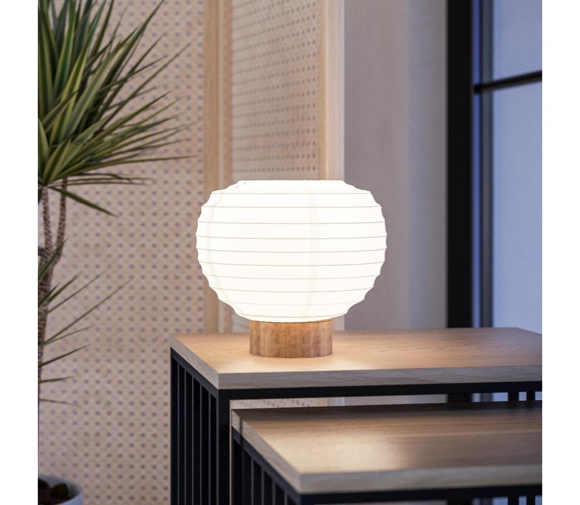 Eglo 44067 - Stolová lampa SUMMERHILL 1xE27/40W/230V biela/béžová 44067
